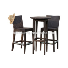 Nice design outdoor patio furniture wicker bar table and chair garden set